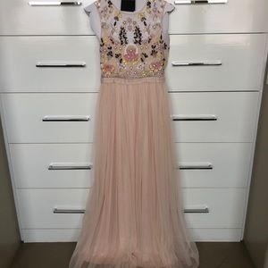 Needle & Thread Foliage Cluster Tulle Maxi Dress